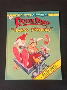 Disney Movie Book #1 Roger Rabbit in Tummy Trouble Graphic Novel 1990 NEW UNREAD - Picture 1 of 2