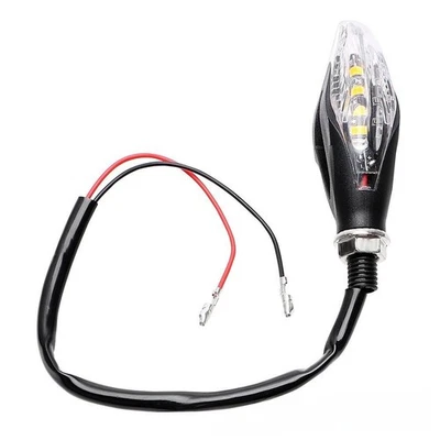LED Turn Signal Lights for Motorcycles Pair Black 12 Volt Easy Installation - Image 1 of 4