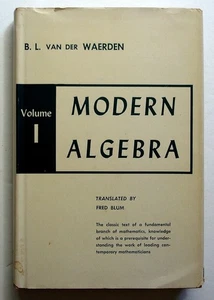 Modern Algebra, Volume I, 1953 Second Edition HC/DJ, B L Van Der Waerden - Picture 1 of 5