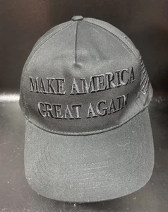Dark MAGA Donald Trump Cali-Fame Hat Never Surrender Black On Black - Picture 1 of 4