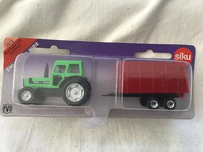 Siku 1513 Super series DEUTZ DX85 TRACTOR WITH TRAILER 1:87 scale ON CARD - Image 1 of 2