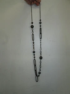 Collar de bucle metálico de cadena de 20", sin marca, en buen estado - Imagen 1 de 3