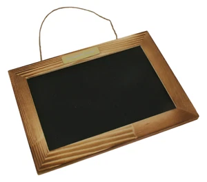 Personalised Hanging Chalkboard, Wood Framed Small Board for Kitchen, Case - Picture 1 of 3