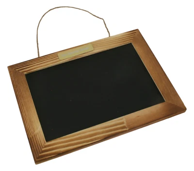 Personalised Hanging Chalkboard, Wood Framed Small Board for Kitchen, Case - Image 1 of 3