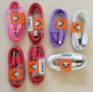 Monkey. 7 Lot Micro USB Charger Fast Charging Cable Cord For Android Cell Phone - Picture 1 of 3