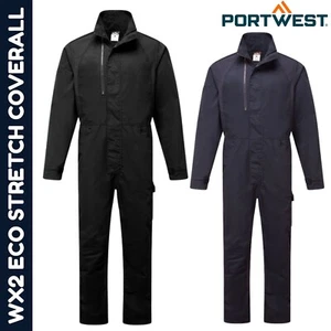 WX2 Eco Stretch Arbeitsoverall - Mechaniker Polycotton Kesselanzug - PORTWEST CD891 - Bild 1 von 11
