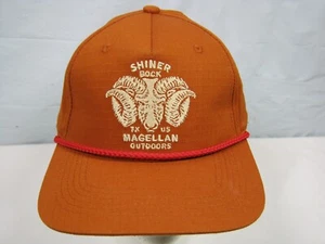 Mens Shiner Bock Magellan Outdoors Snapback TX USA Hat with Rope - Picture 1 of 7
