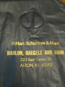 ADVERTISING SUIT/JACKETBAG~HART~SCHAFFNER~MARX~HANLON/HAEGELE/BOHN ~ALTON IL. - Picture 1 of 8