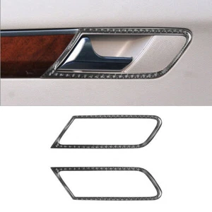 Carbon Fiber Interior Rear Door Handle Cover Trim For Mercedes-Benz R320/350 - Picture 1 of 12