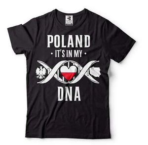 Mens Poland Shirt Polska Shirts Poland Patriotic Shirt Poland National Flag Tee - Picture 1 of 8