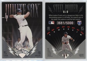 1996 Leaf Preferred Steel Power /5000 Frank Thomas #8 HOF