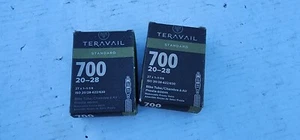 Teravail 700 20-28 27" x 1 - 1-1/4"  Bike Tubes Removable Presta Valve Lot of 2 - Picture 1 of 1