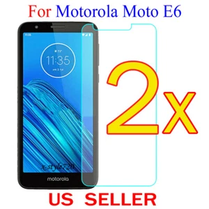 2x Clear LCD Screen Protector Guard Cover Film For Motorola Moto E6 - Picture 1 of 1