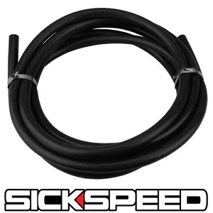 3 METERS BLACK SILICONE HOSE FOR HIGH TEMP VACUUM ENGINE BAY DRESS UP 8MM AIR D - Picture 1 of 1