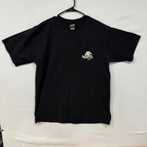 VTG Harley-Davidson T-Shirt Men’s XL Black Naples Florida USA Made 100% Cotton - Picture 1 of 7