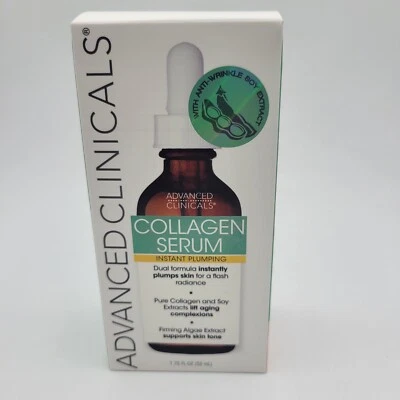 Advanced Clinicals Instant Plumping Collagen Serum 1.75oz New  - Image 1 of 4