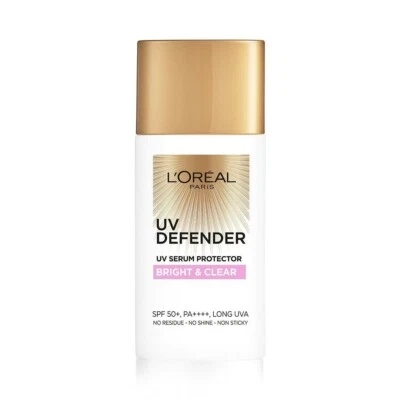 L’Oréal Paris UV Defender Serum Protector Sunscreen SPF 50 PA+++, Bright & Clear - Image 1 of 4