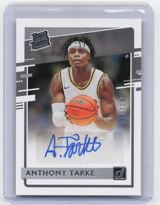 2021 Panini Chronicles Draft Picks #RR-ATA Anthony Tarke Rated Rookie Auto #/199 - Image 1 of 2