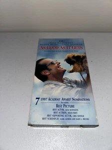 As Good As It Gets VHS 1998 Jack Nicholson Helen Hunt - Picture 1 of 8