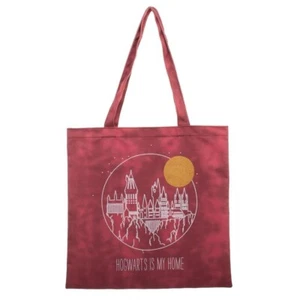 Harry Potter Tote Bag Reusable Grocery Bag Hogwarts Is My Home School Moon New - Picture 1 of 4