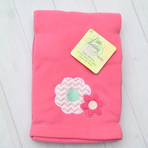 Новый с Ярлыками Nojo розовый флис цветок одеяло Baby Girl - Изображение 1 из 1