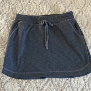 Athleta Techie Terry Mini Skirt Womens Medium Grey Gray Athletic Casual - Imagen 1 de 9