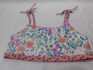 Cat and Jack Floral Youth Girls Swim Top Size XLG (14/16) Tanktop - Picture 1 of 12