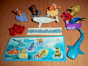 JUEGO COMPLETO DE 8 FIGURAS FINDING DORY + PAPELES KINDER JOY SORPRESA EGG TOYS 2016 - Imagen 1 de 1
