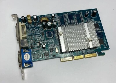 64MB nVidia GeForce FX5200 DDR1 VGA / Video / DVI AGP VGA Graphics Video Card - Image 1 of 4