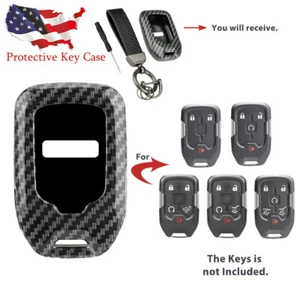 Key Fob Cover Case Holder Shell for Chevrolet Silverado Tahoe Suburban GMC - Picture 1 of 13
