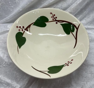 Blue Ridge Southern Potteries round Serving Bowl Stanhome Ivy #4325 Vintage - Picture 1 of 5