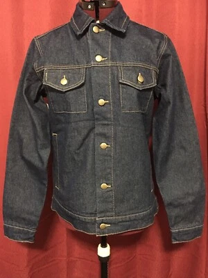 Chaqueta vaquera American Apparel XS azul oscuro abrigo vaquero para hombre ¡NUEVA! Foto 1 de 4