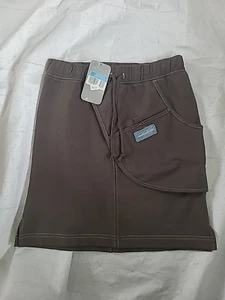 Minigonna donna vintage Nike Y2K grigia taglia M nuova fondo di magazzino - Foto 1 di 10