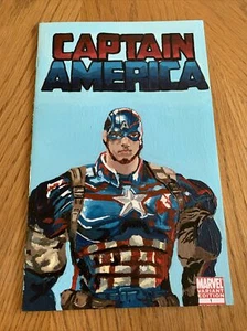 Captain America 1 Variante/hochgradig 1 von 1 wunderschön strukturiert handbemalt - Bild 1 von 6