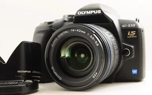 N.MINT Olympus E-510 Digital SLR Camera + ZUIKO DIGITAL 14-42mm F/3.5-5.6 Lens - Picture 1 of 17