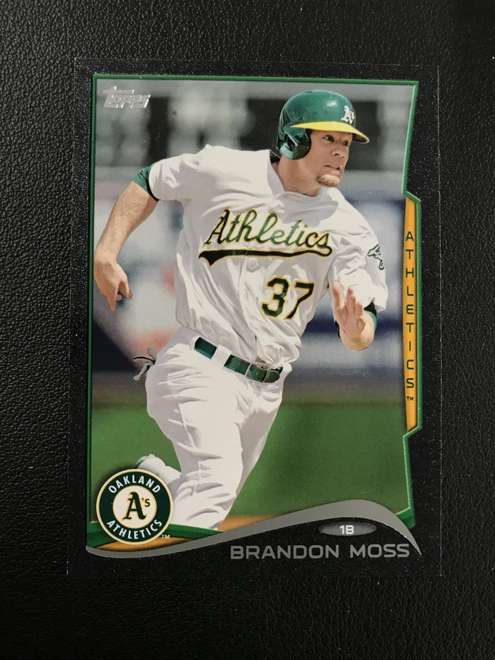 2014 Topps #471 Brandon Moss Oakland Athletics Black /63 - Image 1 of 2