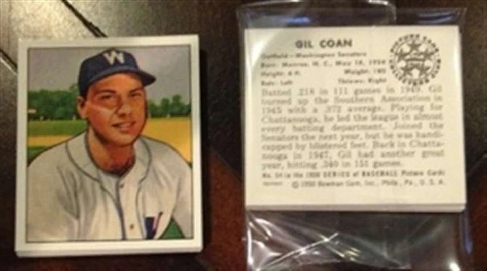 1950 Bowman Reprint Washington Senators Team Set 14 Cards Near NM-MT to NM-MT  - Image 1 of 1