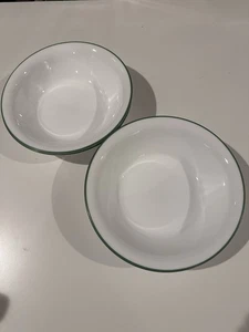 Vintage Corelle Müslischalen ausgestellter Rand My Garden grün 4-teiliges Set - Bild 1 von 3
