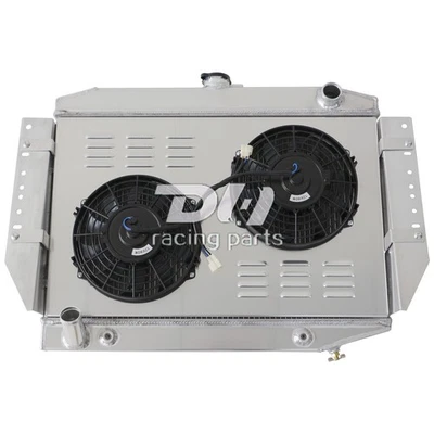 3 Rows Aluminum Radiator Shroud Fan For 1972-1979 JEEP CHEROKEE WAGONEER J10 J20 - Image 1 of 4