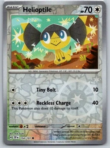 Helioptile 154/191 Reverse Holo SV08: Surging Sparks NM - Picture 1 of 2