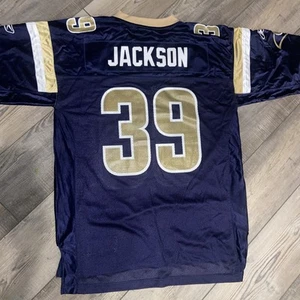 Vtg St Louis Rams Jersey Size 52 Steven Jackson #39 Reebok Los Angeles NFL - Picture 1 of 3