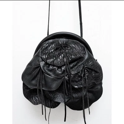 Винтажные сумки 1980-х годов от Pinky из натуральной кожи цветок аппликация наплечная сумка сумочка - Изображение 1 из 4