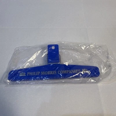 Phillip Morris chips de cocina, pretzels, aperitivos, imán de caramelo AZUL 5-7/8" Foto 1 de 4