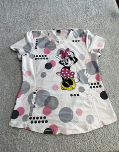 Women's Size Large Dickies Tooniforms Scrub Top "Minnie Mouse" - Picture 1 of 5