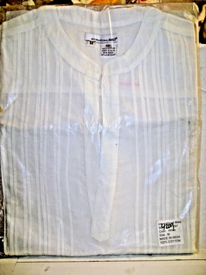 CAMISA ESMOQUIN DE VESTIR SEXY RARA INTERNACIONAL MASCULINA NUEVA, 100% ALGODÓN TALLA MEDIANA Foto 1 de 4