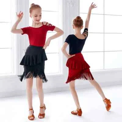 Tango Stage Wear Girls Cha Cha Fringe Costume Latin Dance Salsa Dance Dresses - Image 1 of 4