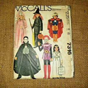 VTG McCall Pattern Co 1980 #7316 Children's Costumes - Picture 1 of 4