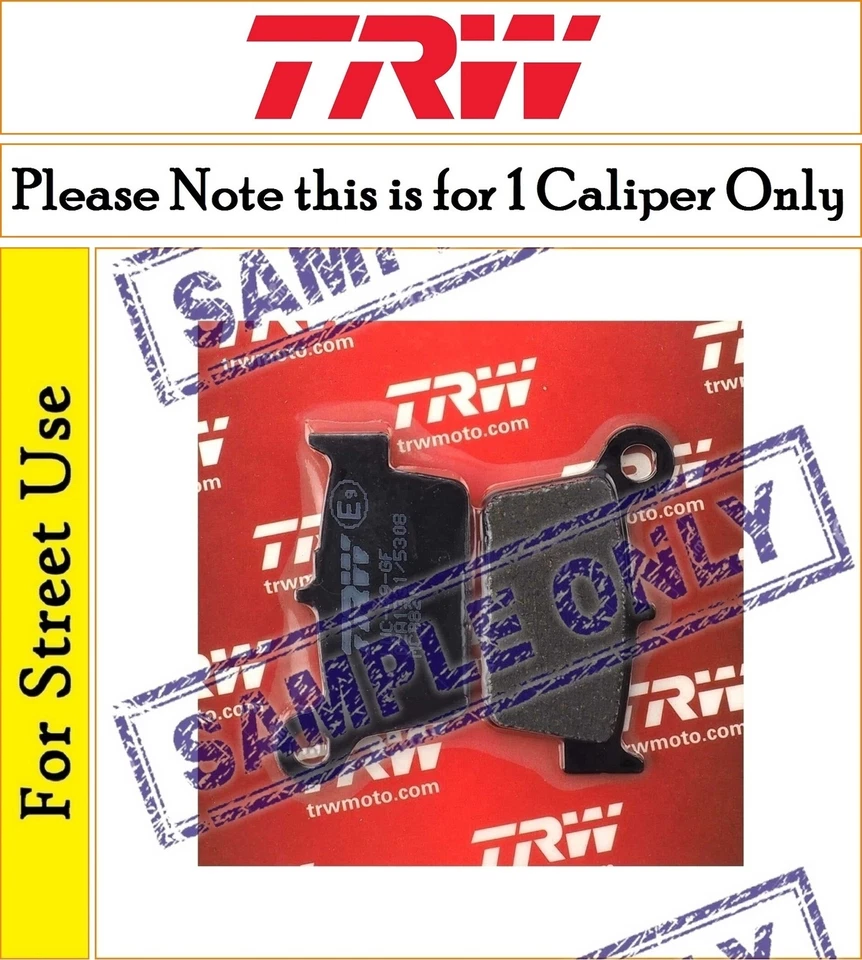 Kawasaki ZZ-R ABS 1400 B 2006-2007 [Rear Organic Brake Pads] [TRW MCB Series] - Image 1 of 1