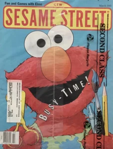 (2) Sesame Street Magazine March 1993 FACTORY SEALED Fun and Games with Elmo - Picture 1 of 4