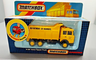 Matchbox K-139 1986 Superkings Iveco Tipper Truck NIB - Image 1 of 4
